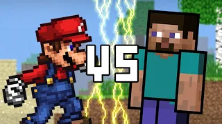 Steve vs Mario EPIC BATTLE