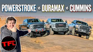 Ford vs. GM vs. Ram: Only One of These New HD Diesel Trucks Is the BEST Off-Road...But Which One?