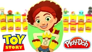 Huevo Sorpresa Gigante de Jessie de Toy Story en Español de Plastilina Play Doh