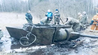 Спустя 70 ЛЕТ Они НАШЛИ в болоте и ПОДНЯЛИ КВ-1 ЛЕГЕНДАРНЫЙ ТАНК времен 2й МИРОВОЙ войны