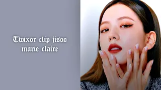 #7 | jisoo twixtor clip marie claire