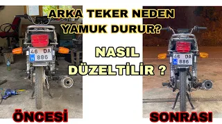 KAZALI MOTOR ŞASESİ DÜZELTME ?    ARKA TEKER NEDEN YAMUK DURUR?