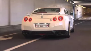 Tunnel Fun! GT-R R35 w/ARMYTRIX Exhaust: Start-up, Revs and Acceleration!