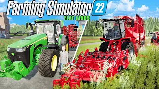 MEGA Challenge from $0 on FLAT MAP🚜Ep. 6🚜Farming Simulator 2022 timelapse