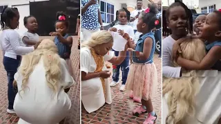 3yr old Maxin prays for Nana Ama Mcbrown on her 45th b’day in adorable video