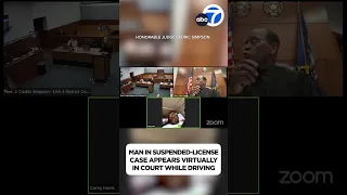 Man with suspended license appears in court over Zoom while driving