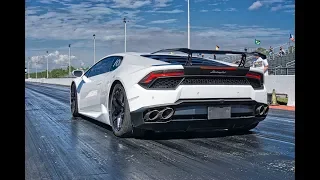 Lamborghini Huracan vs Ferrari vs McLaren 720S vs Porsche DRAG RACING TIME 1/4 Mile with DragTimes