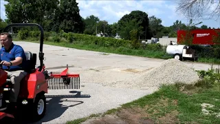 How to use a Landscape Rake and when to use it on the front or rear of a tractor