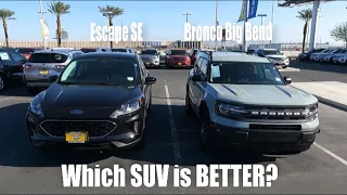 2021 Ford Escape SE vs 2021 Bronco Sport Big Bend | Comparison