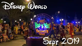 Mickey's Boo To You Halloween Parade Sept 2019 at Walt Disney World