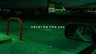 flume ft. kai - never be like you (sped up + reverb)