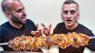 Chicken Spit Roast Kontosouvli - Beer Marinade (Charcoal Souvla)