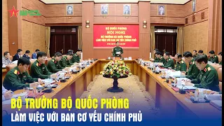 Bộ trưởng Bộ Quốc phòng làm việc với Ban Cơ yếu Chính phủ - Báo QĐND