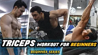 BIG TRICEPS WORKOUT for BEGINNERS in HINDI |Triceps वर्कआउट बिगिनर्स के लिए|