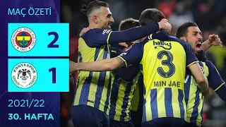 ÖZET: Fenerbahçe 2-1 Konyaspor | 30. Hafta - 2021/22