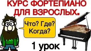 1 урок: Введение. Онлайн-уроки фортепиано для взрослых. «Pro Piano»