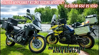 Porównanie Suzuki V-Strom 650 XT i 1050 XT Travel Pack. Który motocykl adventure na wyprawę? [TEST]