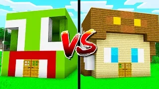 UNSPEAKABLE HOUSE vs MOOSE HOUSE IN MINECRAFT!