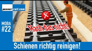 22 Meine H0-Modelleisenbahn-Anlage: Schienen mit Mittelleiter reinigen