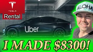 Renting A TESLA To Drive For Uber (How Much I Made!)