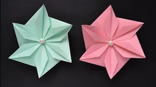 How to make a Beautiful PAPER FLOWER ENVELOPE | Origami Tutorial DIY by ColorMania