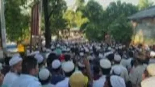 Funeral of Rohingya leader killed Bangladesh