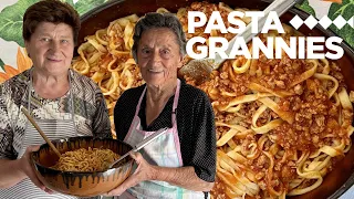 93 year old Elda makes tagliatelle with a delicious pork ragu!