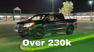 A quick look at how my High Mileage Ridgeline has held up