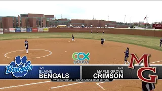 Blaine vs. Maple Grove High School Fast Pitch Softball