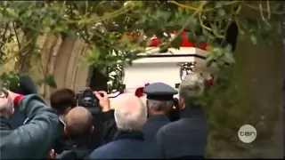 Bee Gees Singer Robin Gibb's Funeral In His Home Town Outside London