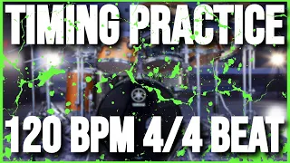 120 BPM | Timing Practice | 4/4 Simple Drum Beat | Metronome