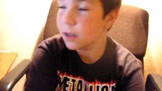 9 years old boy Mate singing Nothing else matters by Metallica