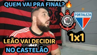 REACT MELHORES MOMENTOS CORINTHIANS 1X1 FORTALEZA - VAGA NA FINAL VAI SER DECIDIDA NO CASTELÃO