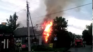 Пожар в Великом Новгороде 6.07.2016