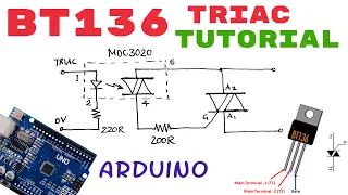 BT136 Triac Tutorial | How to use? | Pinout
