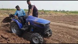 Farmtrac mini tarctor atom 35 (35hp) plough🔥🔥🔥🔥#tractor video#