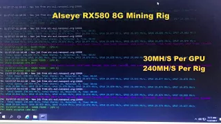 Alseye RX580 8G Mining Rig Titled