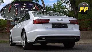 Audi A6 C7 TDI Ultra - Acceleration 0-100 km/h & 50-130 km/h || 0-60 mph & 30-80 mph