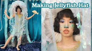 Making Jellyfish Hat🌊(Jellyfish Costume for Halloween)