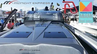 Midnight Express 60' Pied-A-Mer Center Console at 2019 Miami International Boat Show
