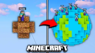 Poprosiłem 10 LOSOWYCH OSÓB aby zbudowali PLANETĘ w MINECRAFT!