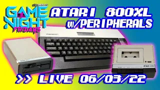 CGNF Live 06/03/22 - Atari 800XL + The!Cart: Gremlins, River Raid, Donkey Kong, Draconus, Alley Cat