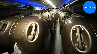 Trying Japan's Sleeping Pod Overnight Bus from Osaka to Tokyo | DOME