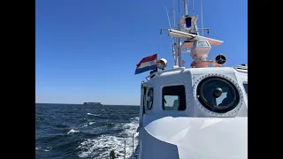 Afscheid per schip op zee vanuit Den Helder 14 mei 2024