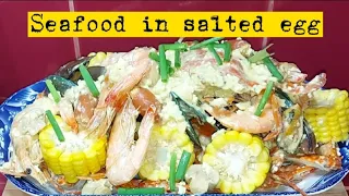 Seafood in salted egg