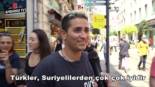 Taksim'de Türk arayışına çıktık.