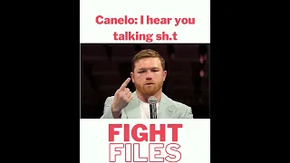 Canelo hears the trash talk.