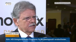 AfD-Bundesparteitag 2017: Gespräch mit Prof. Oskar Niedermayer am 22.04.2017