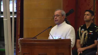 Probationers of different Indian Railway Services called on President Mukherjee