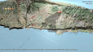 Volcán de La Palma, nueva colada sur.